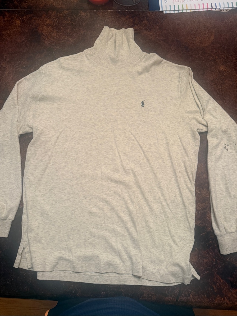 Ralph Lauren Cream Turtleneck Long Sleeve Polo